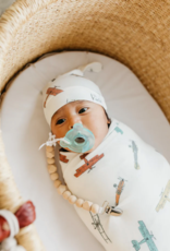 Copper Pearl Ace Top Knot Hat