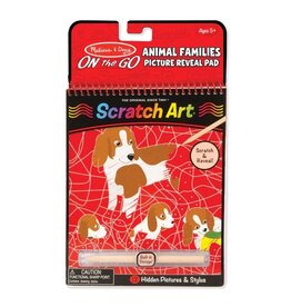 Melissa & Doug On the Go Scratch Art Reveal Pad - Animal Families