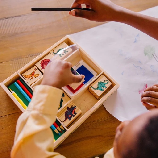 Melissa & Doug Dinosaur Stamp Set
