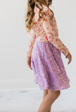 Mila & Rose Purple Sequin Twirl Skirt