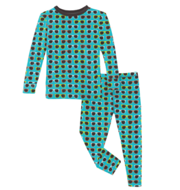 Kickee Pants Print Long Sleeve Pajama Set Confetti Sunglasses