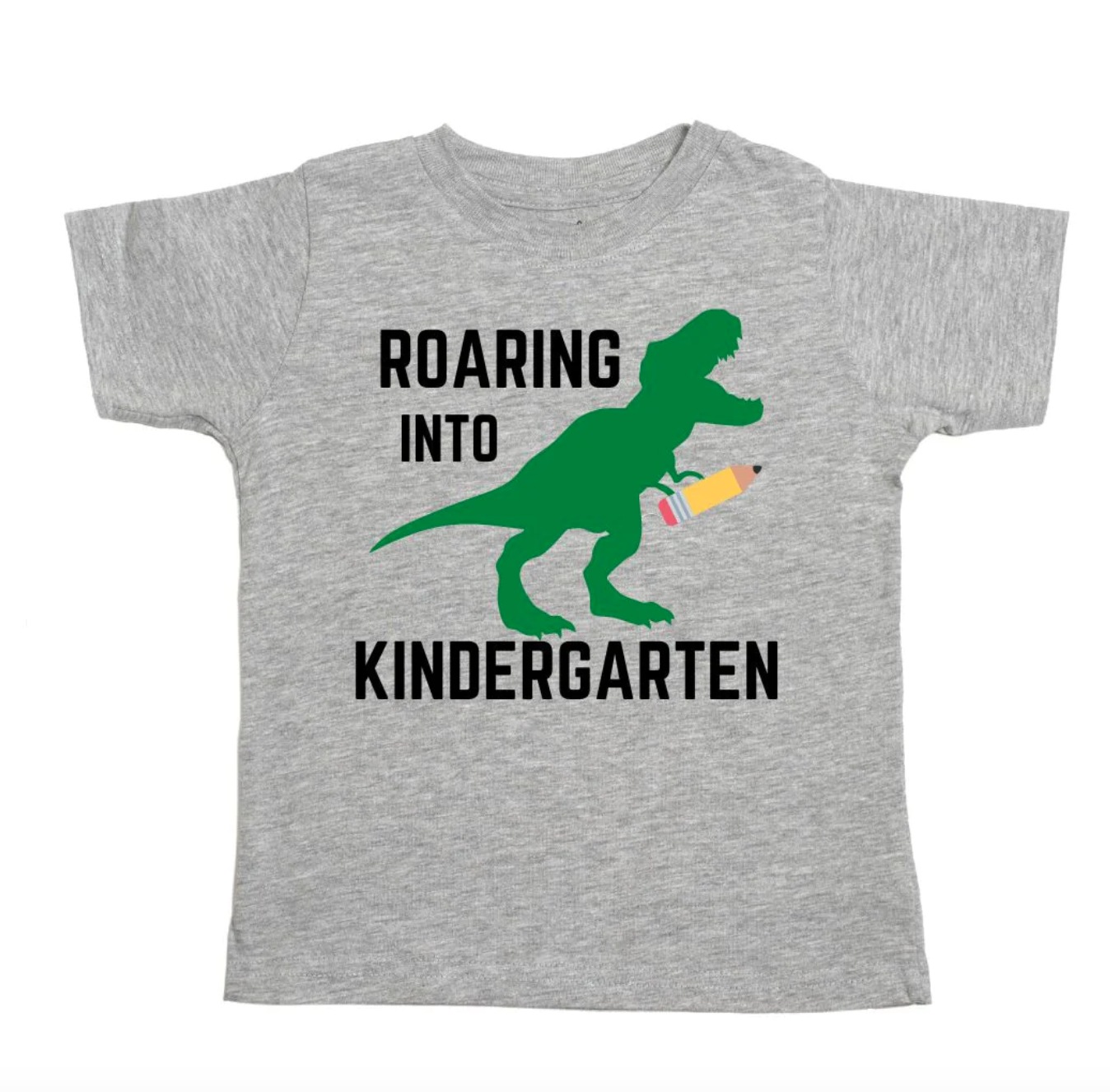 Sweet Wink Roaring Into Kindergarten SS T-Shirt Gray