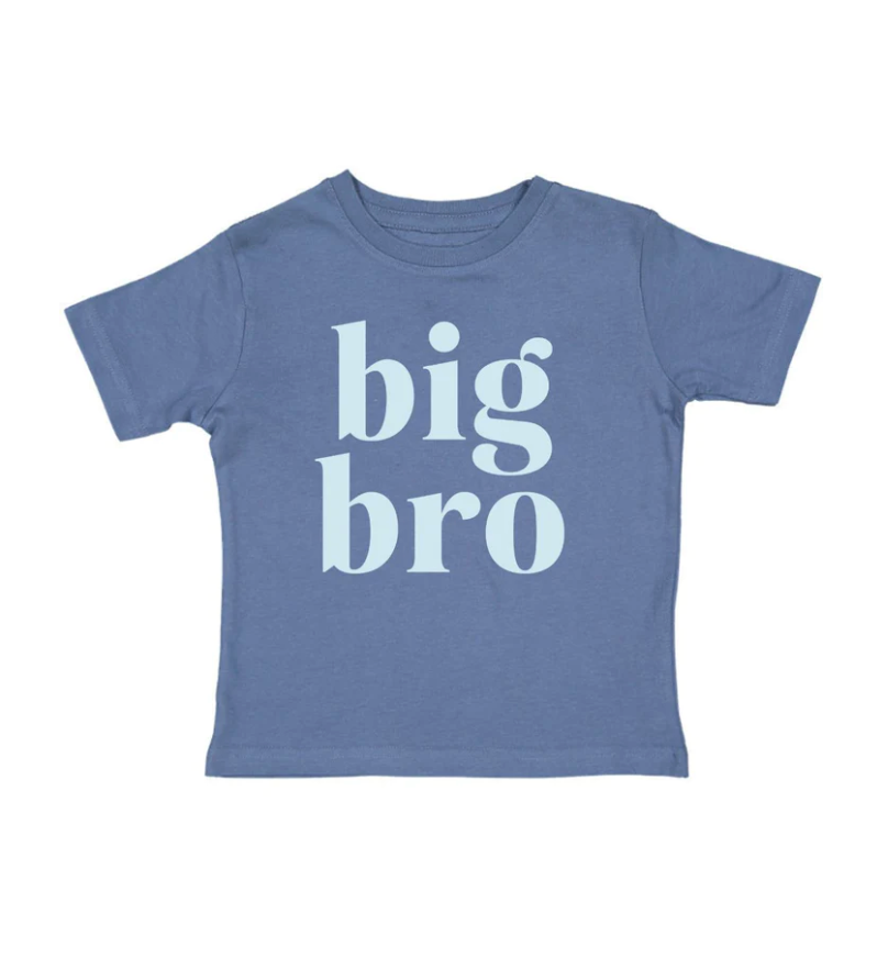Sweet Wink Big Bro SS Shirt Indigo/Light Blue Letters