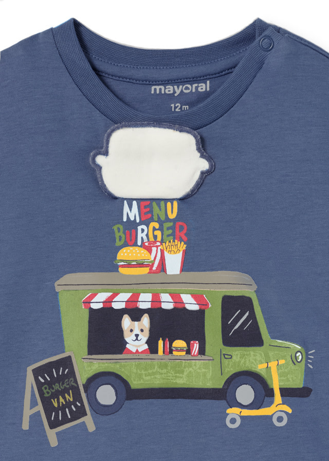 Mayoral Lake Blue Burger Van T-Shirt