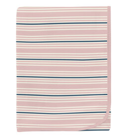 Kickee Pants Print Swaddling Blanket Flotsam Stripe
