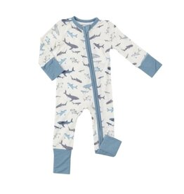 Angel Dear Sharks 2 Way Zipper Romper