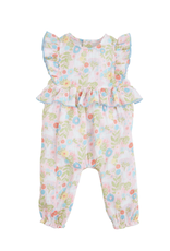 Mud Pie Bunny Print Longall with Flutter Sleeves