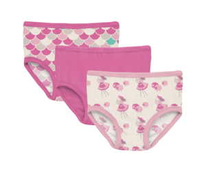 Kickee Pants Girl's Underwear Set of 3