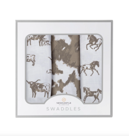 Newcastle Classics Forever A Cowboy 3 Pack Swaddles