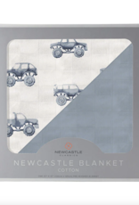 Newcastle Classics Indigo Monster Trucks/Blue Fog Solid Blanket