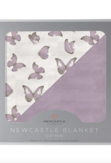 Newcastle Classics Winsome Butterflies and Orchid Lavender Blanket