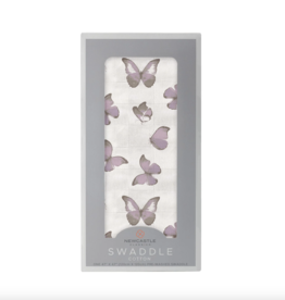 Newcastle Classics Winsome Butterflies Cotton Muslin Swaddle