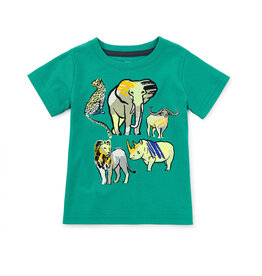 Tea Collection Big Five Graphic Tee Viridis Green