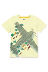 Tea Collection Airplane Graphic Tee Hay