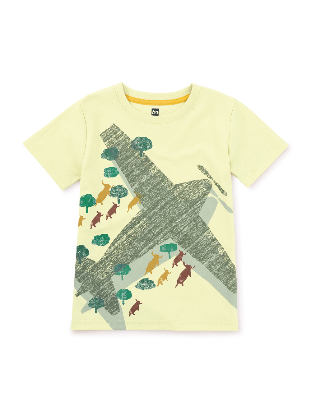 Tea Collection Airplane Graphic Tee Hay
