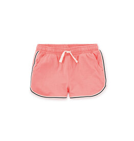 Tea Collection Striped Binding Track Shorts Bubble Gum