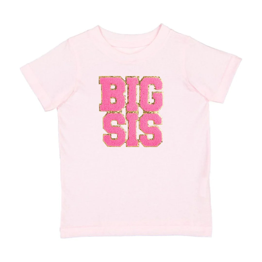 Sweet Wink Big Sis Patch Short Sleeve T-Shirt Ballet Pink