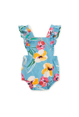 Tea Collection Ruffle Bubble Baby Romper Painterly Floral