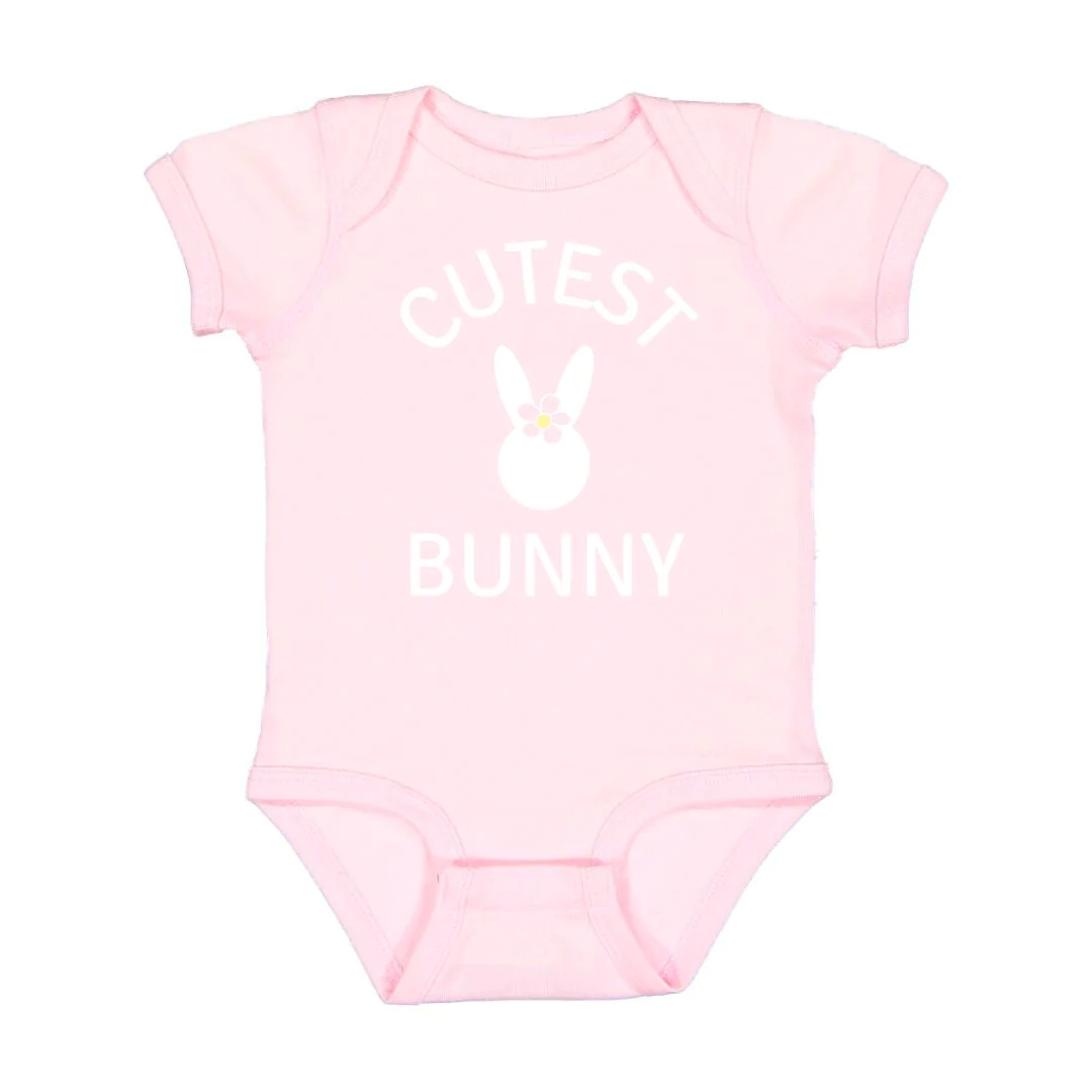 Sweet Wink Cutest Bunny SS Bodysuit Lt. Pink