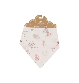 Angel Dear Wild Wild West Pink Bandana Bib