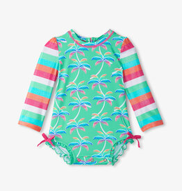 Hatley Rainbow Palm Baby Rashguard Swimsuit