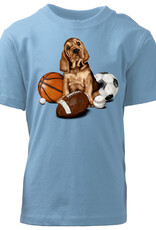 Wes And Willy Sports Puppy SS Tee UNC Blue