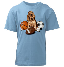 Wes And Willy Sports Puppy SS Tee UNC Blue