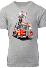 Wes And Willy Firetruck SS Tee Heather