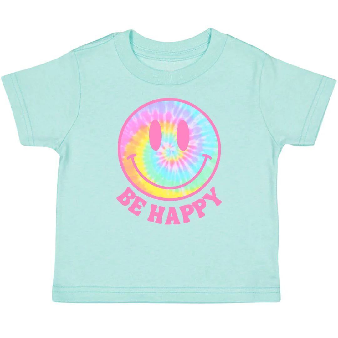 Sweet Wink Be Happy Short Sleeve T-Shirt Aqua