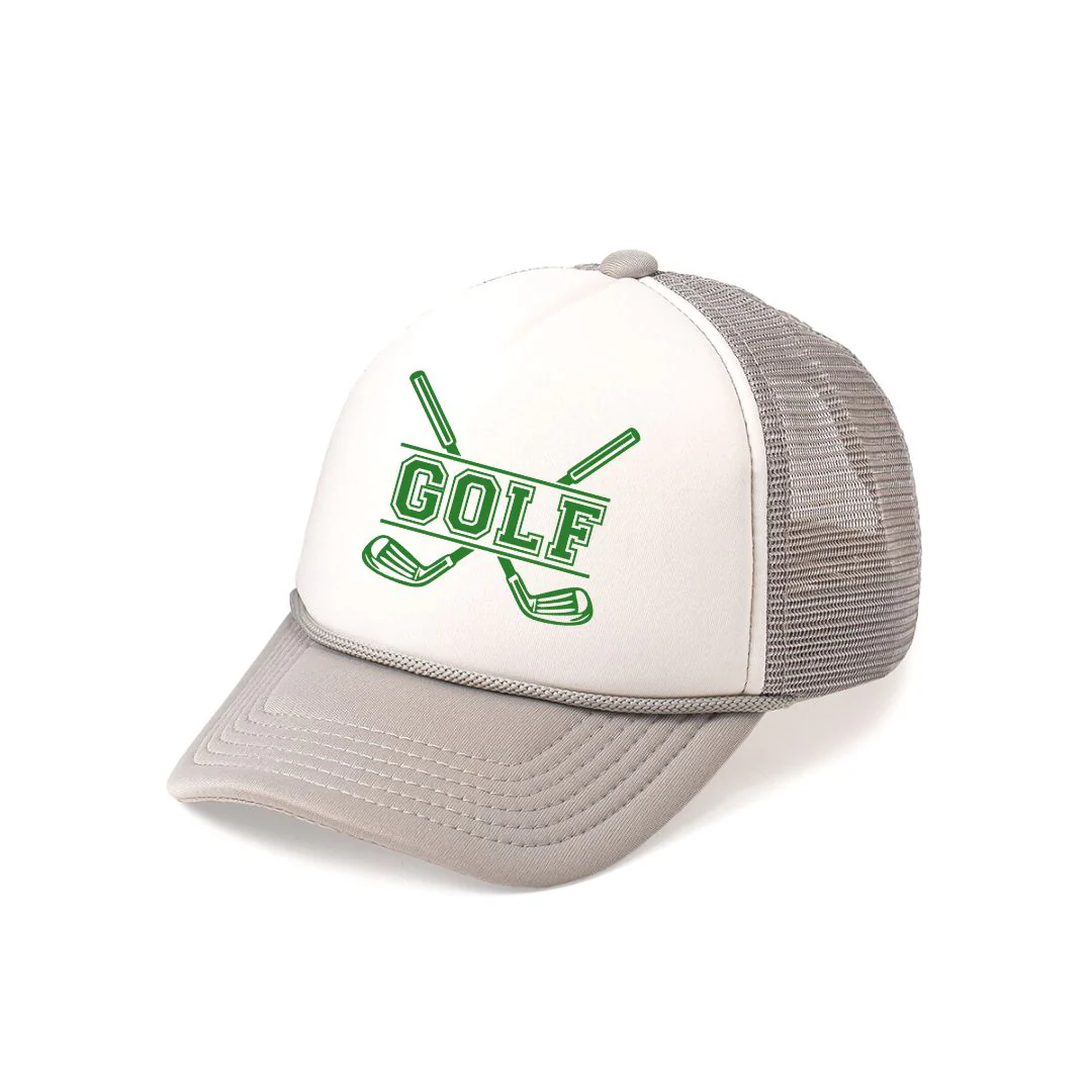 Sweet Wink Golf Trucker Hat Gray/White (Youth)
