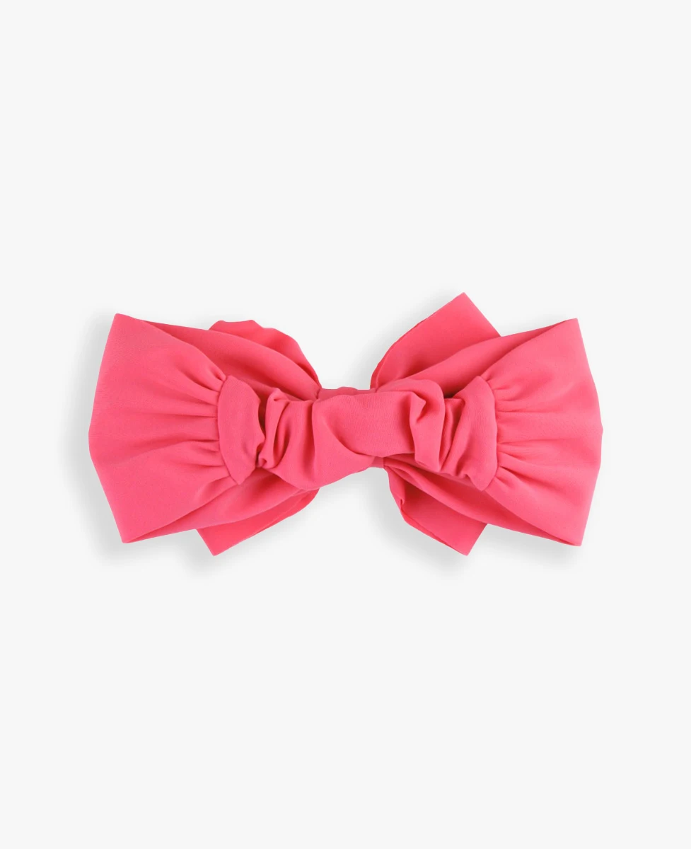Ruffle Butts/Rugged Butts Hot Pink Swim Bow Headband