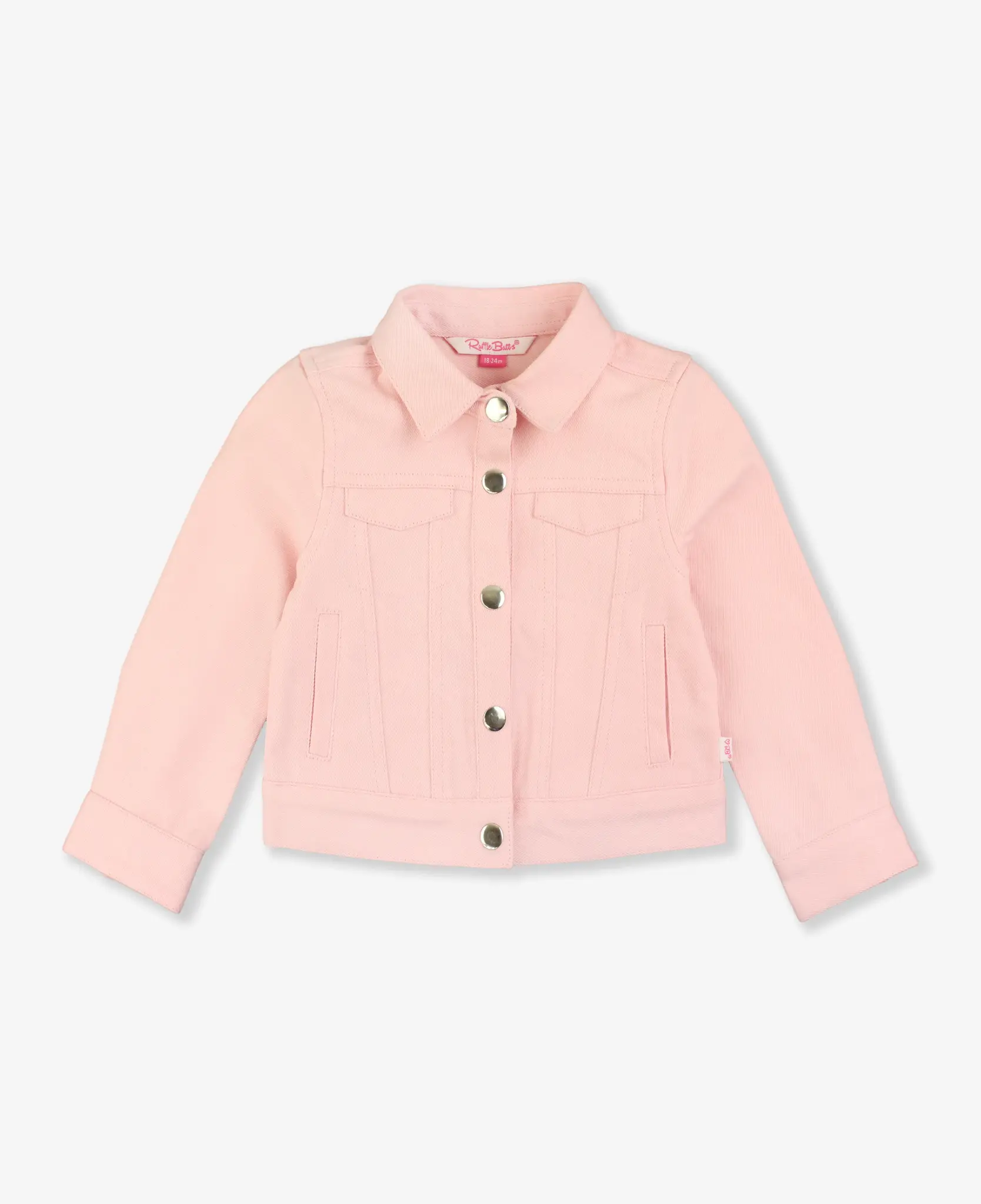 Ruffle Butts/Rugged Butts Stretch Denim Jacket Pink