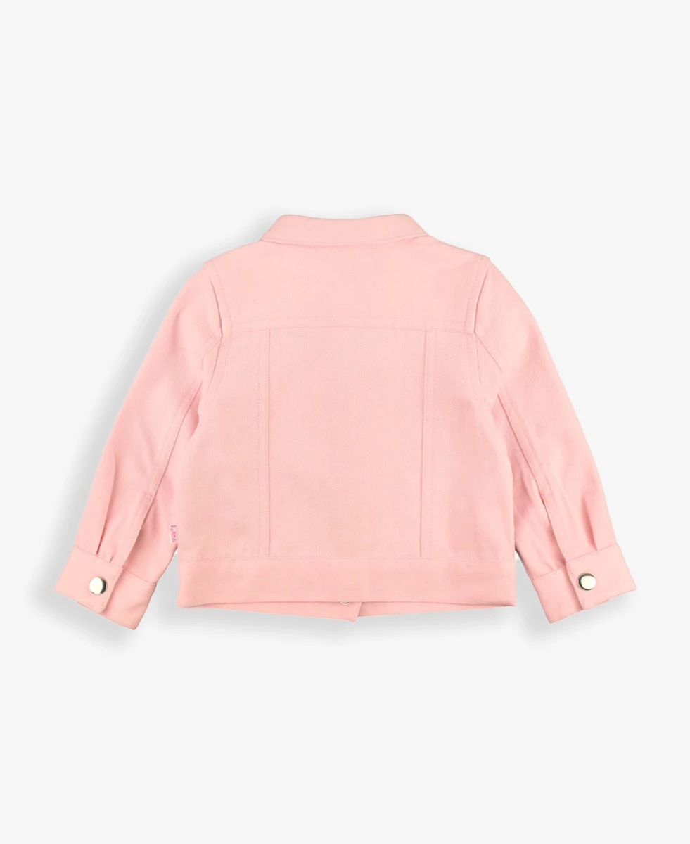 Ruffle Butts/Rugged Butts Stretch Denim Jacket Pink
