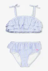 Ruffle Butts/Rugged Butts Bow Ruffle Bikini Periwinkle Blue Seersucker
