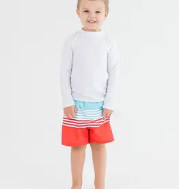 Ruffle Butts/Rugged Butts From Sea to Shining Sea  Swim Trunks
