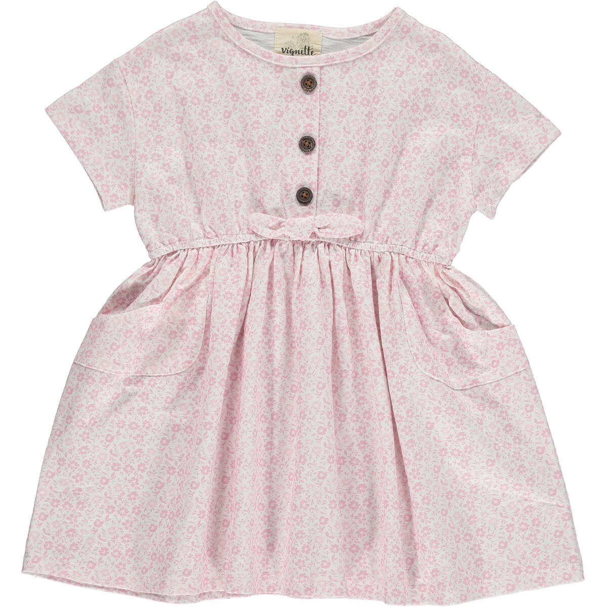 Vignette Daisy Dress Pink Ditsy Floral