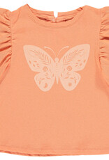 Vignette Sutton T-Shirt Block Print Butterfly