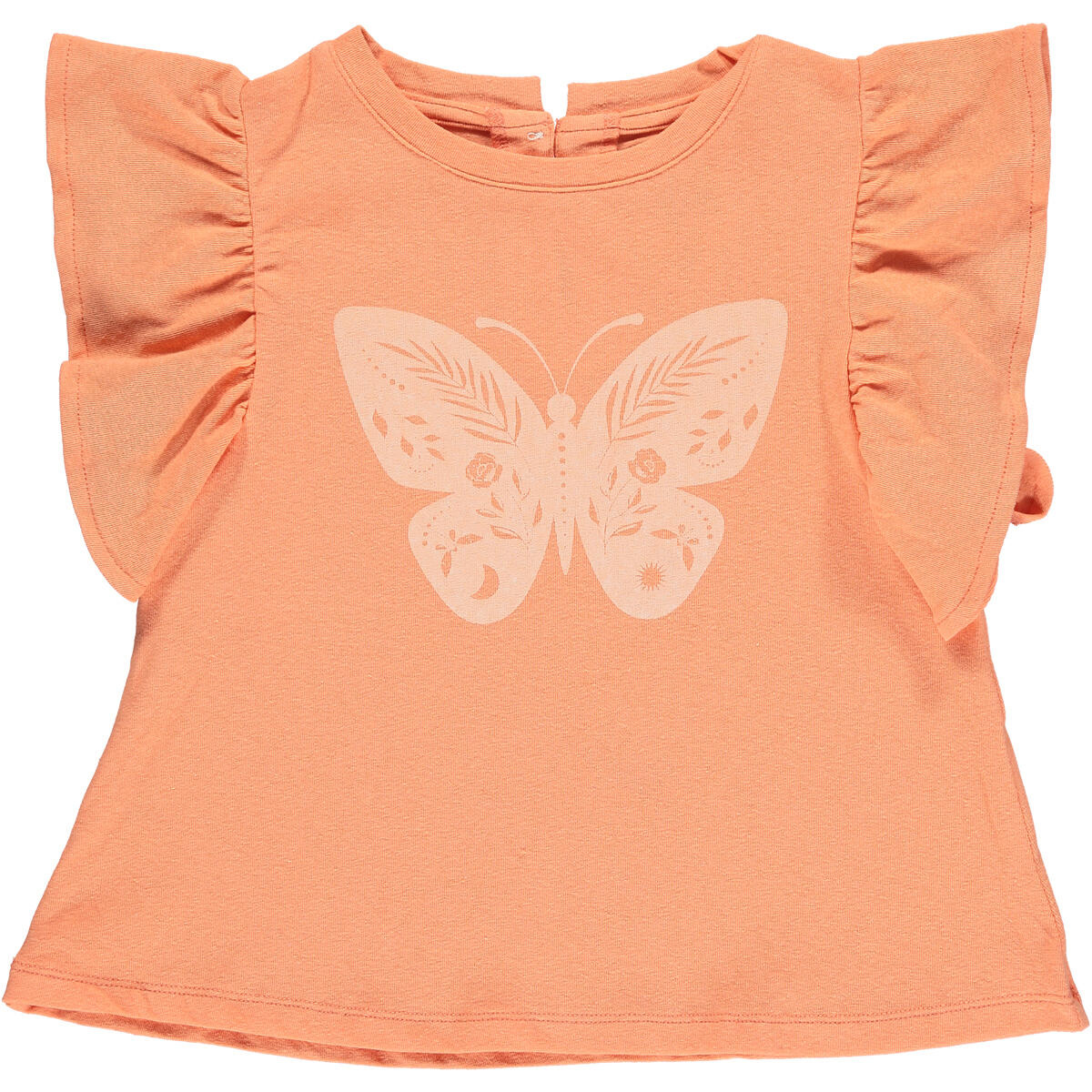 Vignette Sutton T-Shirt Block Print Butterfly