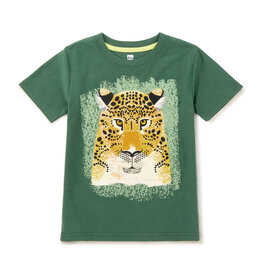 Tea Collection Leopard Graphic Tee Pineneedle Green