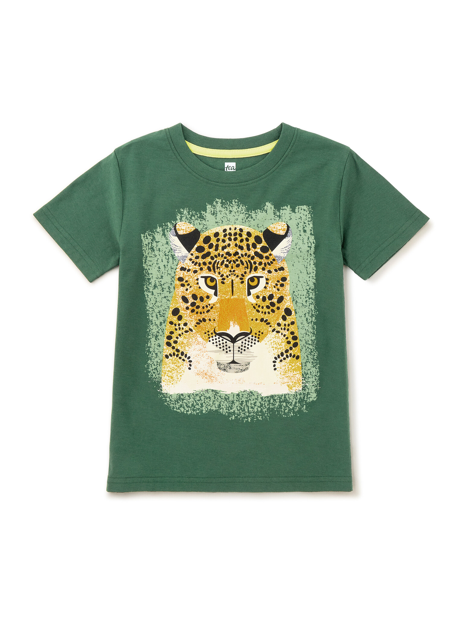 Tea Collection Leopard Graphic Tee Pineneedle Green