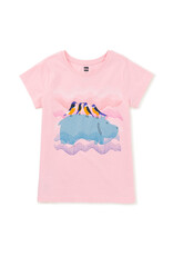 Tea Collection Hippo & Friends Graphic Tee Blossom Pink