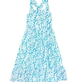 Feather 4 Arrow Coast Line Maxi Dress Blue Grotto