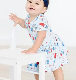 Mila & Rose Proudly Patriotic SS Twirl Bodysuit