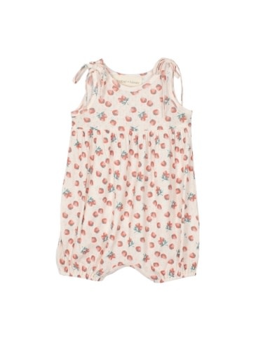 Mabel and Honey | Isobella and Chloe Strawberry Sweetheart Romper