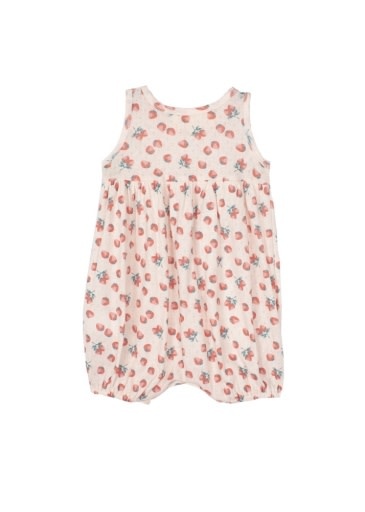 Mabel and Honey | Isobella and Chloe Strawberry Sweetheart Romper
