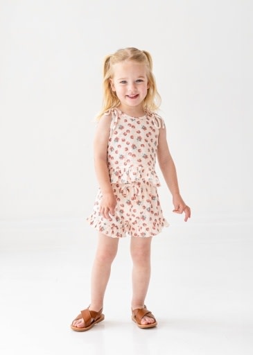 Mabel and Honey | Isobella and Chloe Strawberry Sweetheart 2PC Set