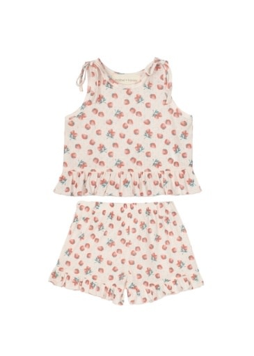 Mabel and Honey | Isobella and Chloe Strawberry Sweetheart 2PC Set