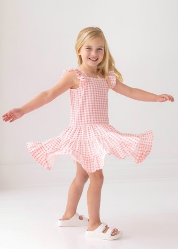 Mabel and Honey | Isobella and Chloe Waffle Berry Dress