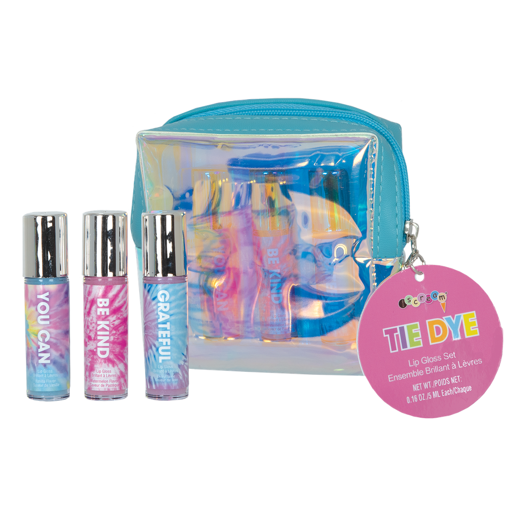 iscream Tie Dye Mini Lip Gloss Set