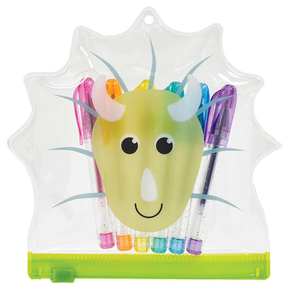 iscream Dinosaur Mini Color Gel Pen Set in Bag
